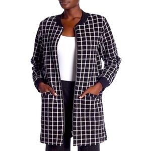 Sanctuary City Topper Windowpane ZIP Up coat